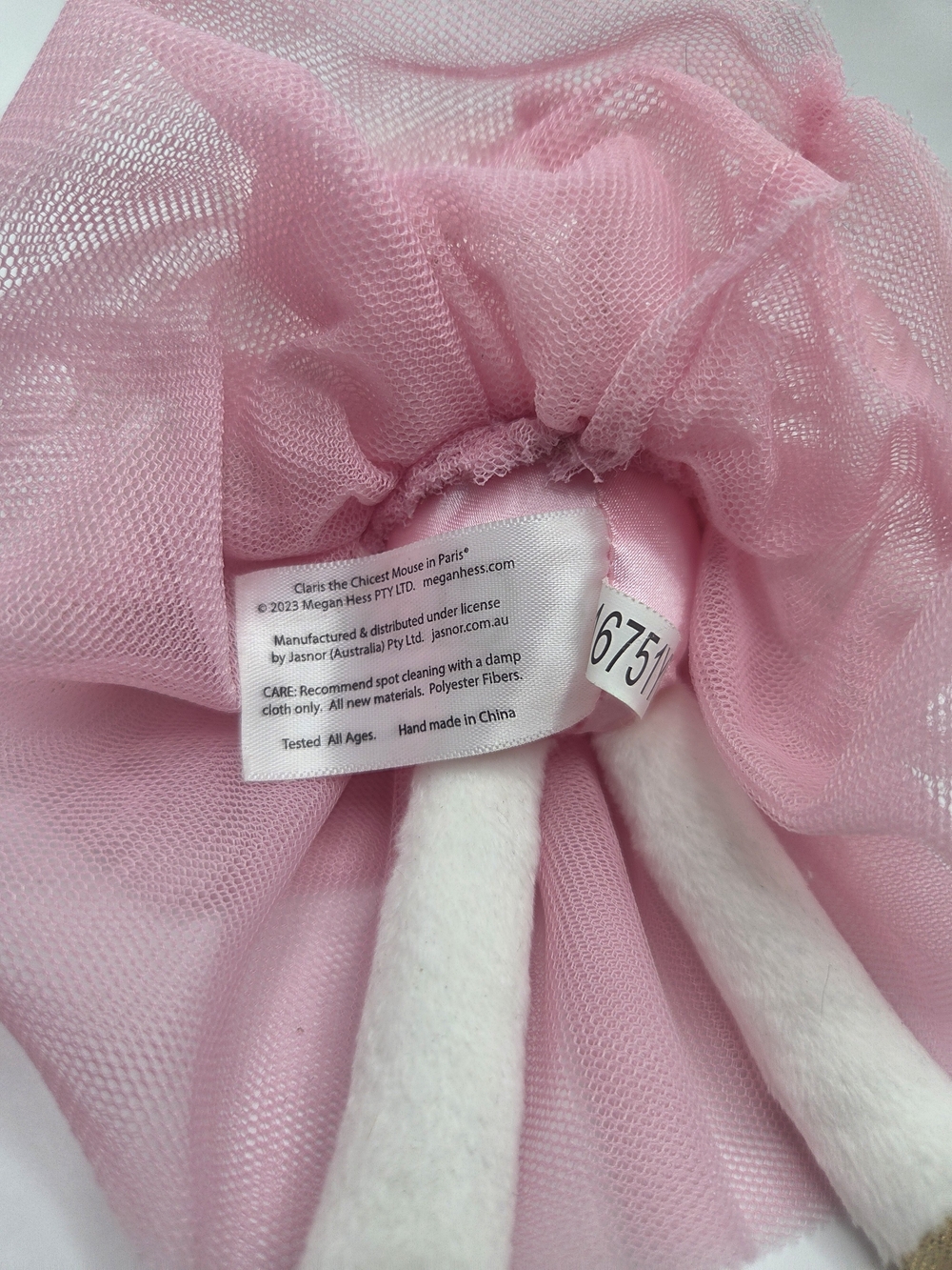 Claris The Chicest Mouse In Paris Mini Plush - Picture 3 of 4